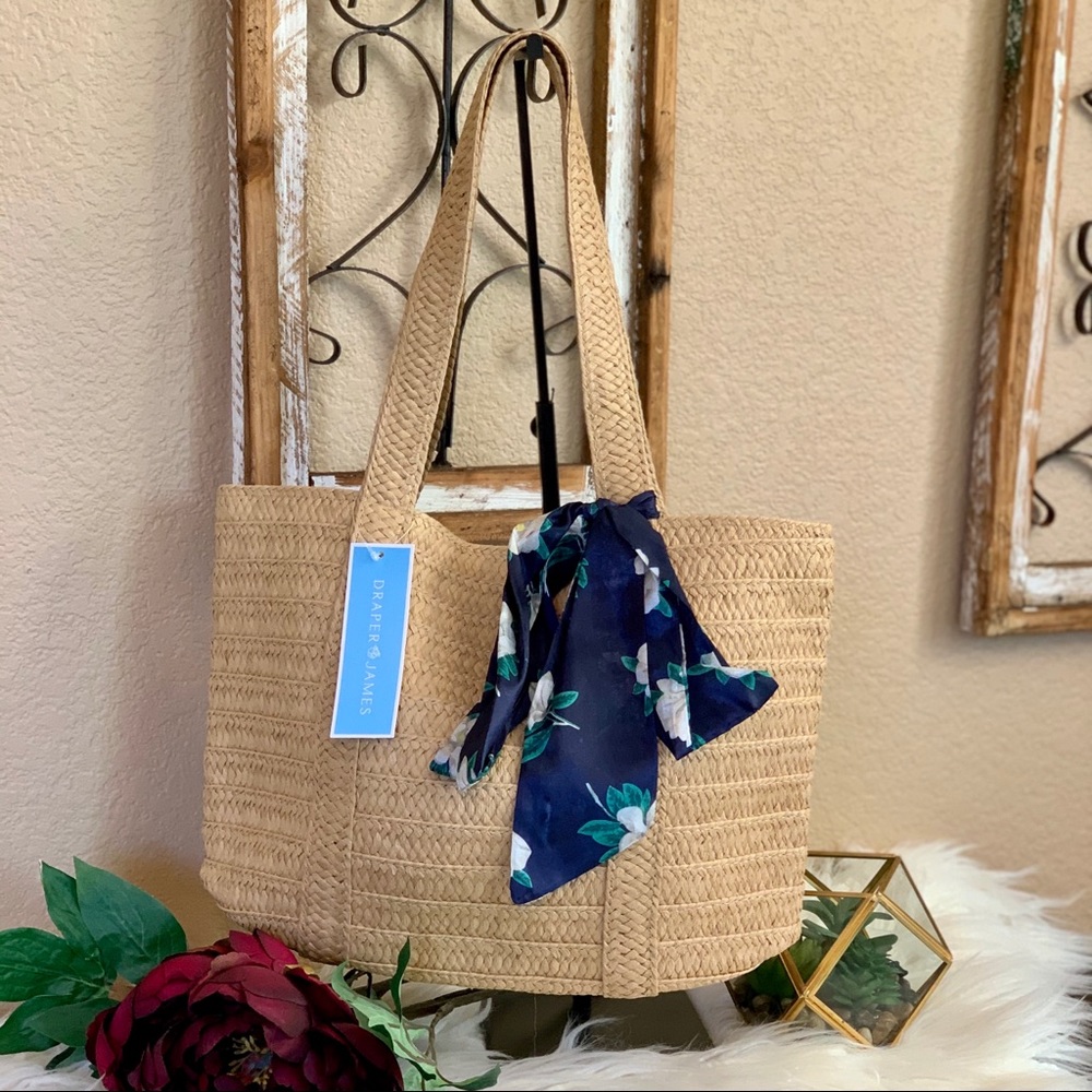 Draper James Everyday Straw Bag
